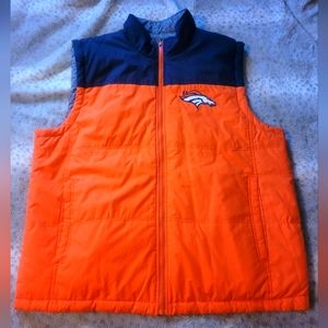 XXL Denver Broncos Reversible Puffer Vest